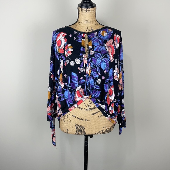 Free People 'Keepin' On' Floral Top xs - Picture 8 of 12